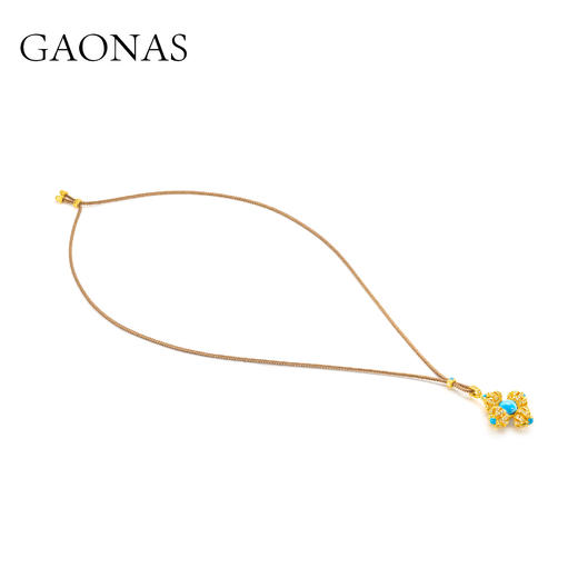 GAONAS   图腾迷恋 贵气老钱金色项链11939XGO 商品图1