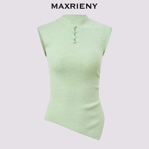【商场同款-春游记】MAXRIENY不对称衣摆设计套头修身针织毛衫女(货号:MC86SW033) 商品图4