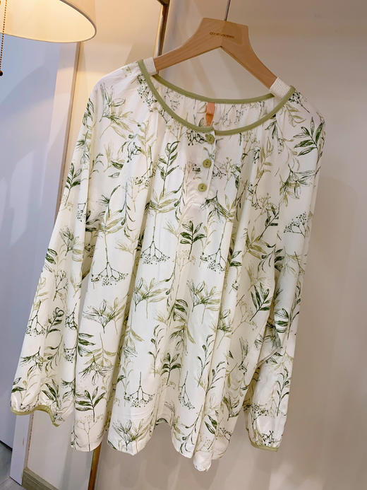 新品松植屋女款100%再生纤维素纤维长袖长裤套装 透气垂感面料自带凉感，告别闷热，出汗不粘身 商品图9