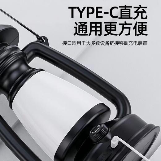 野营太阳能多功能灯太阳能USB充电 LED帐篷户外马灯手提灯便携复古露营灯 商品图2