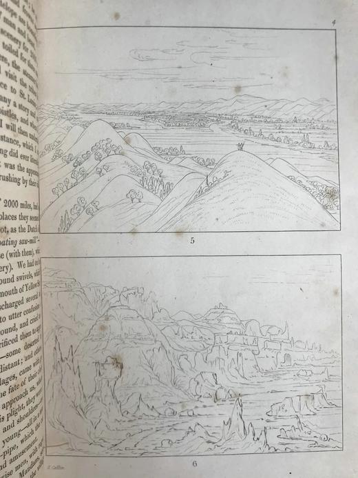 1848年 北美印第安人的礼仪、风俗和状况（全2卷） 360幅版画插图 真皮精装16开 商品图7