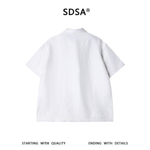 SDSA男装2026新款高贵轻奢潮牌纯色半拉链翻领短袖T恤百搭舒适 商品图4