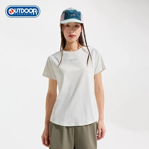【5折】6楼OUTDOOR新款户外运动休闲吸湿速干插肩时尚透气凉感功能短袖T恤吊牌价199折后价99 商品图0
