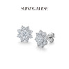 ShiningHouse[培育] 18k金钻石耳饰 圆钻形1克拉钻人工真钻人造钻石K金耳钉简约钻石耳饰耳环悦己送礼臻选【此商品不支持7天无理由退货退款】预计3日发货 商品缩略图1
