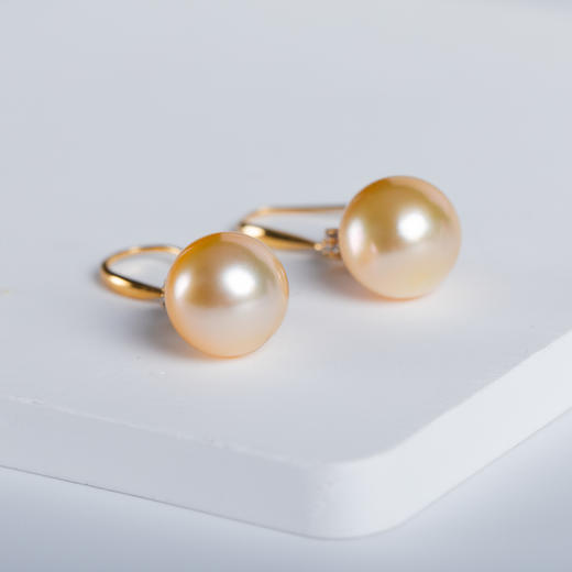 ⁶孤品：【南洋金珍珠】18K金钻石耳饰，10.2/10.4MM，编号EGS2，出证书，48小时鉴赏期——SS06-CR-YMZZ【HOT】 商品图1