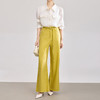 「高货wl」全新升级【铂金会员293/天猫399/差价106】(20701)洛诗琳小众冰感天丝棉麻阔腿裤2026新款高腰通勤直筒裤女 商品缩略图0