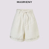 【商场同款】MAXRIENY精致度假风水洗牛仔高腰阔腿短裤女2025夏款(货号:MC86PA027) 商品缩略图4