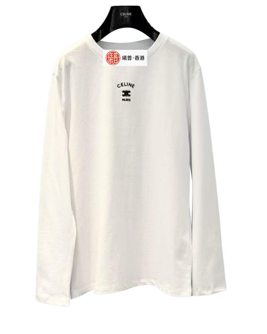女款logo刺绣长袖T恤ba008 商品图0