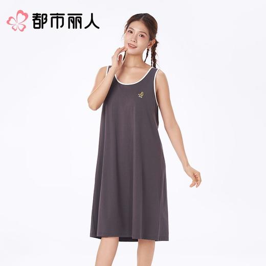 都市丽人睡衣女士睡衣薄家居服睡衣女士棉质背心裙有杯垫背心裙女装睡裙LHC6A4 商品图1