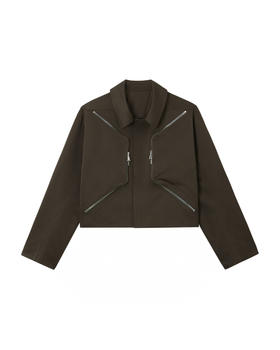 男款拉链短款夹克外套zo