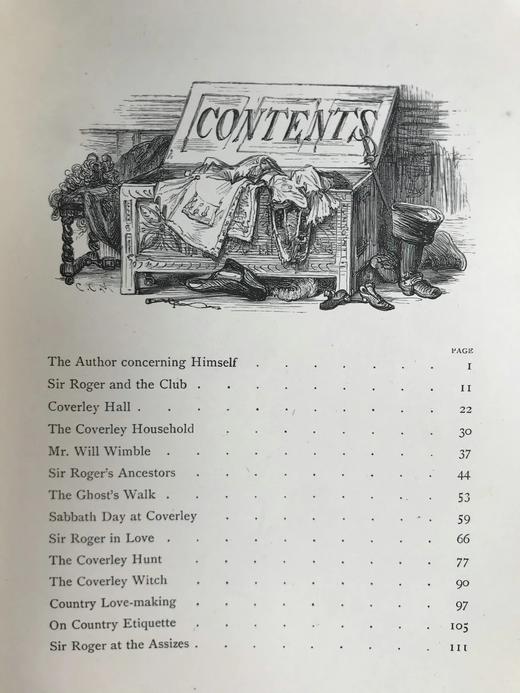 约19世纪后期 罗杰·德·科弗利爵士 数十幅插图 漆布精装32开 商品图4