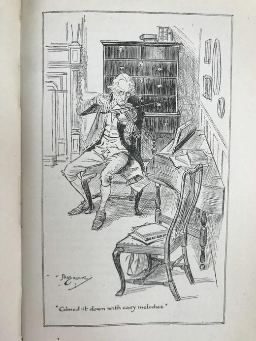 1920年 霍姆斯《早餐桌上的独裁者》 H.M.布洛克数十幅插图 漆布精装36开 商品图5