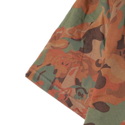 SDSA男装2026新款高贵轻奢美式复古丛林迷彩印花宽松圆领短袖T恤 商品图2