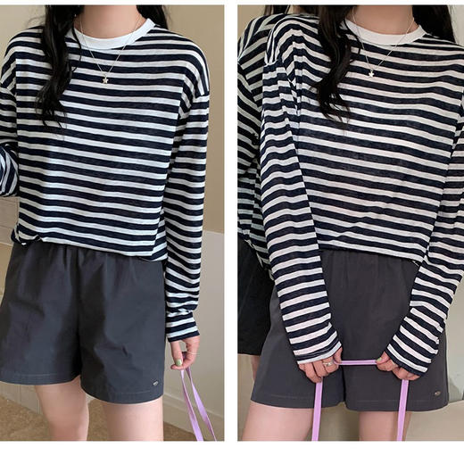 【169元2件】【T恤】慵懒风镂空针织衫春夏宽松高级防晒衫外搭罩衫上衣【FF26511】 商品图4