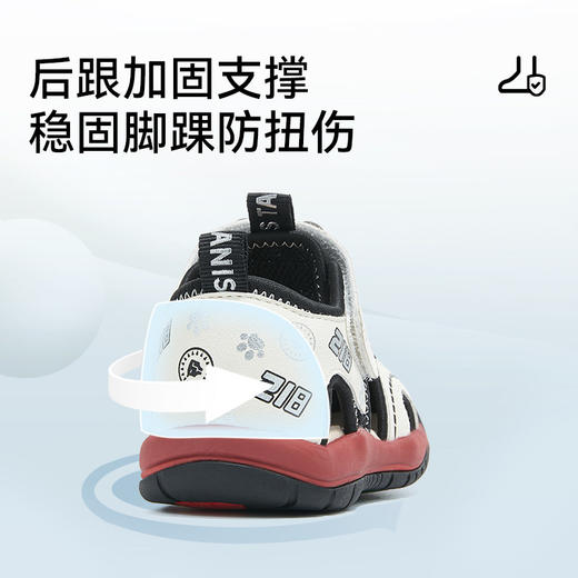 泰兰尼斯夏季新款宝宝闪灯凉鞋包头防踢鞋子幼儿机能鞋发光学步鞋T07T6B8808 商品图4