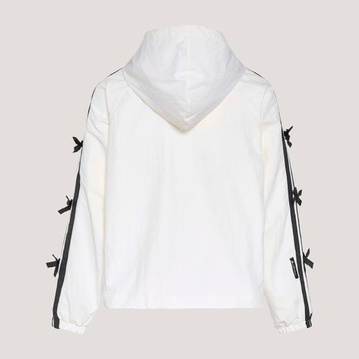 Adidas阿迪达斯DANCE LONG LENGTH JACKET 三条纹舞动系列拒水蝴蝶结运动休闲连帽夹克早春薄外套 商品图4