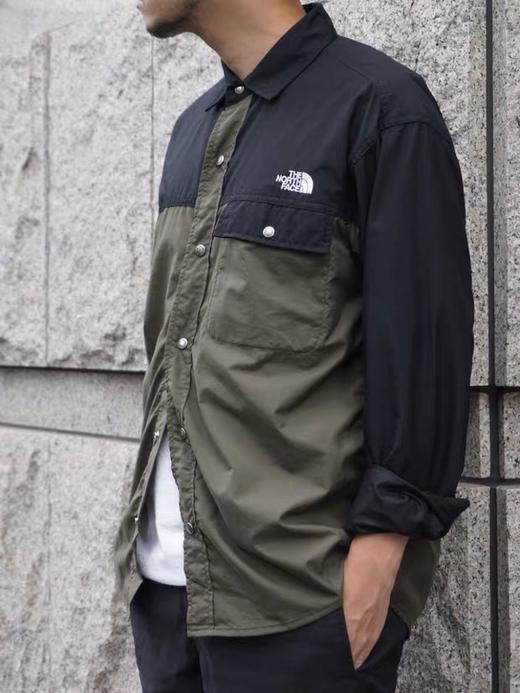 日版NUPTSE SHIRT休闲宽松纯棉衬衫春秋款外套男 商品图0