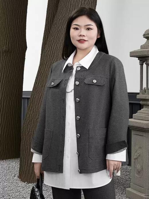 【群内福利】【牛仔外套】圆领外套，无翻领，可搭配帽衫 商品图4