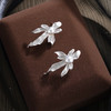 子佩集【花仙女】银S925珍珠惜王妃耳钉【QJED009】拉长花朵2602 商品缩略图0