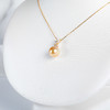 ⁶孤品：【南洋金珍珠】18K金钻石吊坠，11.3MM，编号DZS14，送银链，出证书，48小时鉴赏期——SS06-CR-YMZZ【HOT】 商品缩略图1