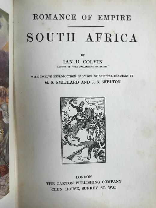 约20世纪早期 科尔文《帝国传奇：南非》 12幅彩色插图 漆布精装32开 商品图3