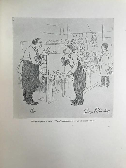 1926年 《笨拙》插画家乔治·贝尔彻漫画集 数十幅插图 精装大16开 商品图7