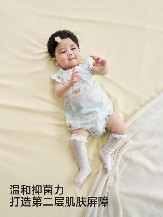 英氏益身棉婴儿连体衣宝宝夏季短袖哈衣防螨抗菌睡衣YLHBJ2S003A YLDBJ2S004A YLDBJ2S003A YLABJ2S004A 商品图1
