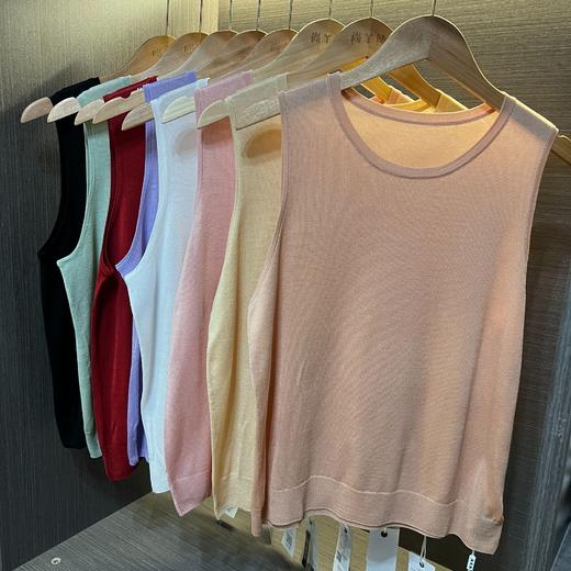S·Y·C【贴身百搭】韩系简约纯色圆领显瘦轻薄无袖背心 商品图1