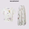 MAXRIENY法式田园印花衬衫上衣半裙长裙套装女夏款度假两件套(货号:MS86TP051SK031) 商品缩略图4