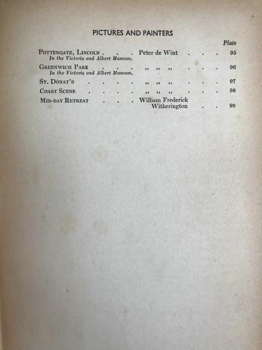 1940年 英国艺术杰作 100幅彩色插图 精装16开 商品图6