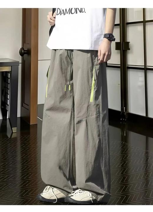 【lyyk-S62816】春夏新款男士速干拉链阔腿户外长裤！！ 商品图0