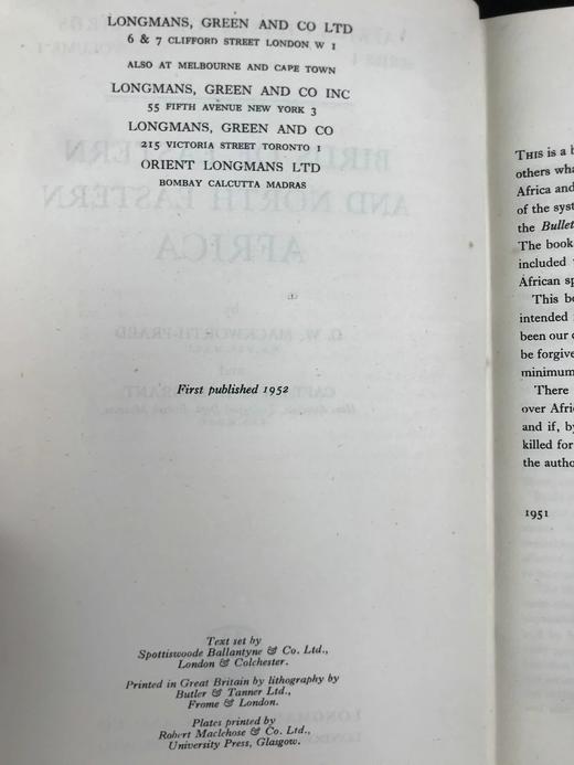 1952年 东非与东北非鸟类图鉴（全2卷） 数百幅插图 漆布精装大32开 商品图3