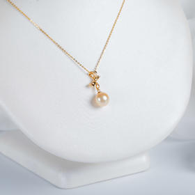 ⁶孤品：【南洋金珍珠】18K金钻石吊坠，9.6MM，编号DZS12，送银链，出证书，48小时鉴赏期——SS06-CR-YMZZ【HOT】