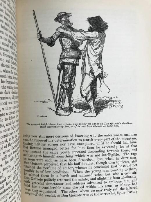 约19世纪后期  Charles Jarvis英译本 堂吉诃德 译自西班牙语原文 100幅插图 漆布精装大32开 商品图12