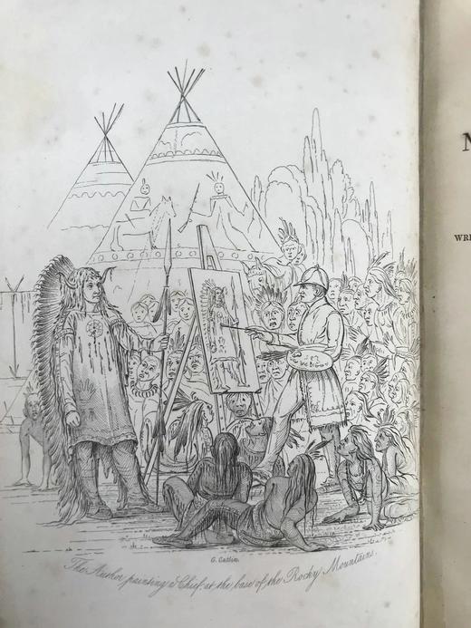 1848年 北美印第安人的礼仪、风俗和状况（全2卷） 360幅版画插图 真皮精装16开 商品图2