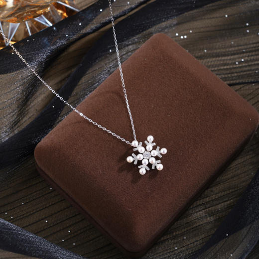 子佩集【凛冬序曲】银S925珍珠惜王妃套链项链【MLTL058】雪花2602 商品图1