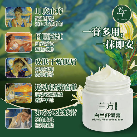 自营（兰方）-海南白兰膏叮叮快速止痒提神醒脑学习开车防困28g 商品图1