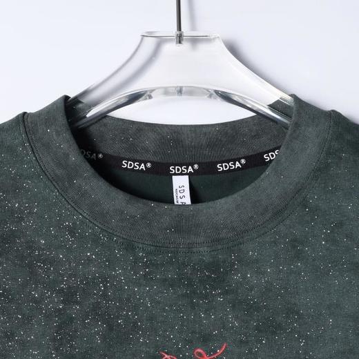 SDSA男装2026新款轻奢潮牌扎染满天星小马印花设计圆领短袖T恤 商品图1