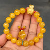 【青山特惠】10mm精品原矿俄料满蜜鸡油黄蜜蜡手串 13.7克 m78 商品缩略图4