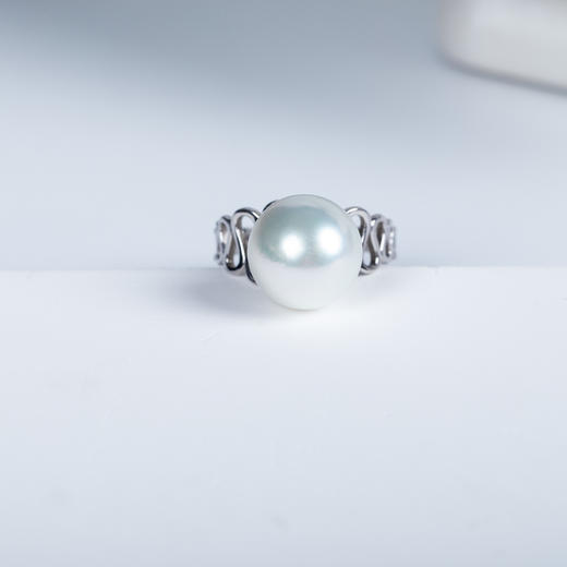  ⁶孤品：【澳白珍珠】钻石18K金设计戒指，11.7MM，编号JZG77，指圈12#，48小时鉴赏期——SS06-CR-YMZZ【HOT】 商品图0