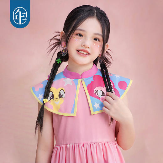 小马宝莉联名年衣童装旗袍裙女童夏季新款儿童卡通风新中式连衣裙 商品图3