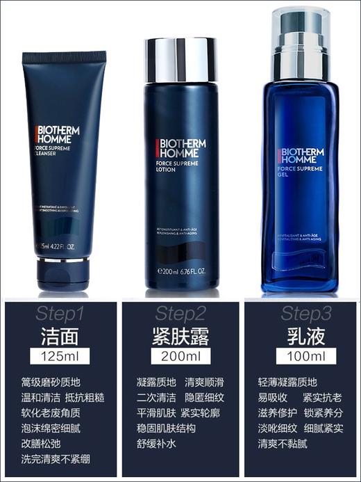 【香港免税店🇭🇰*送化妆包】Biotherm碧欧泉男士三件套蓝钻护理套装（洁面125ml+爽肤水200ml+润肤乳100ml）·香港直邮 商品图8