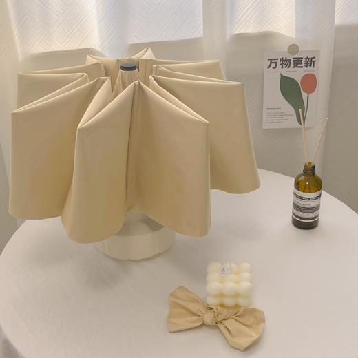 【晴雨两用！一甩即干】法式复古雨伞折叠女双人防晒防紫外线太阳伞晴雨两用黑胶遮阳雨伞。xa 商品图2