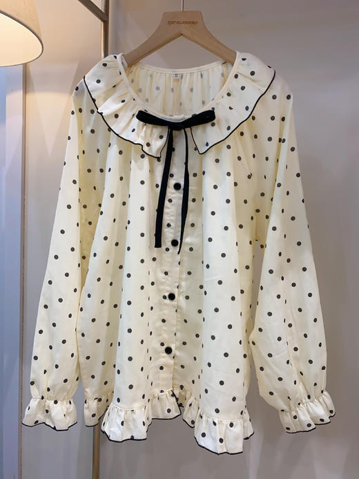 松植屋《晨曦》女士圆领全棉双层纱布长袖长裤睡衣套装 商品图1