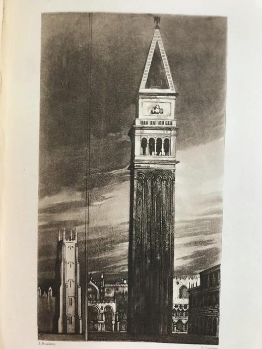 1898年 罗斯金《威尼斯之石》（全3卷） 数十幅插图 漆布精装32开 商品图10