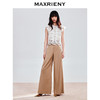 【商场同款】MAXRIENY极简休闲风高腰阔腿裤女波嬉风卡其色长裤夏(货号:MC86PA015) 商品缩略图1