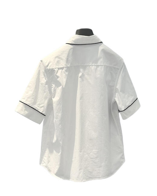 女款织带刺绣短袖衬衫ba020 商品图1