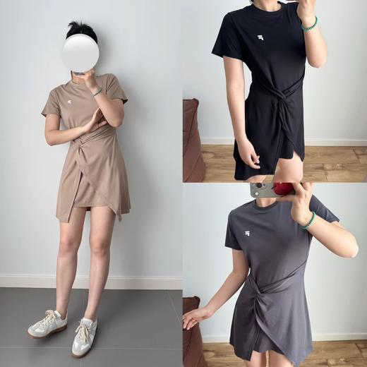 斐乐 FILA 设计感纽结T恤裙 舒适度与时髦感并存！ 商品图0