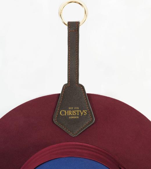 Christys'英国皇室品牌 棕色 高端牛皮定制帽夹100%牛皮 商品图2