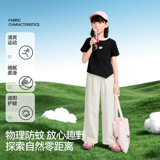 男女童梭织单裤夏季新款安奈儿童装EM626756 商品图2